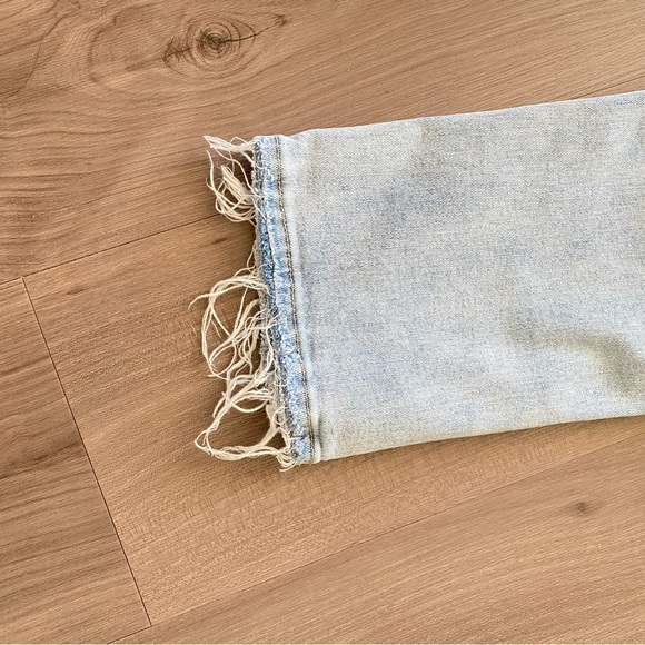 INC denim jeans Size us2/ 26. Blue ripped straight leg - Picture 7 of 9